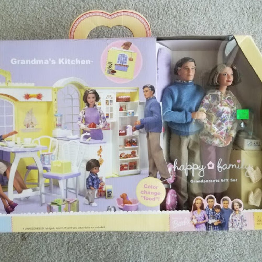Grandma's Kitchen & Grandparents Barbie dolls
